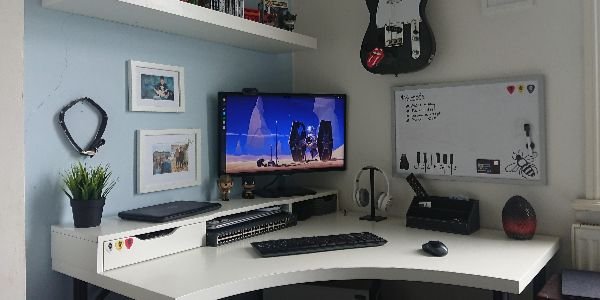 Corner TV Setup