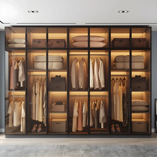 Luxury Glass Wardrobe Dubai