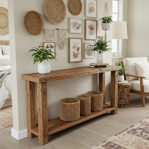 Handmade console tables