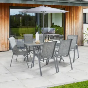 8 Piece Metal Garden Dining Set