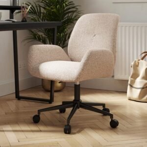 Ginny Boucle Swivel Office Chair