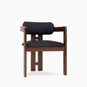 Hallie Carver Chair – Black & Walnut