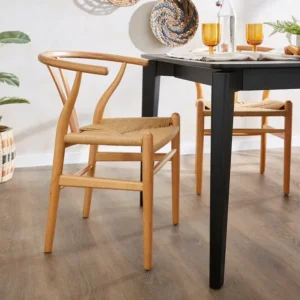 Lara Wishbone Beech Wood Dining Chair