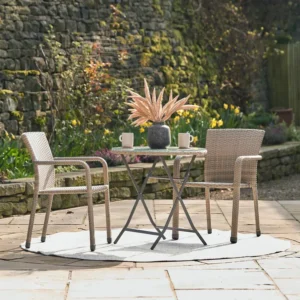 Tobs Outdoor Rattan Bistro Set