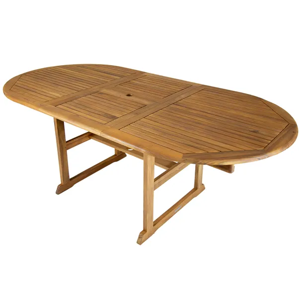 Acacia Extendable Dining Set 6 Seater Wood
