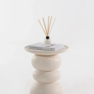 Ambre Off White Concrete Side table