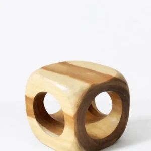 Druen Solid Wood Cube Side Table