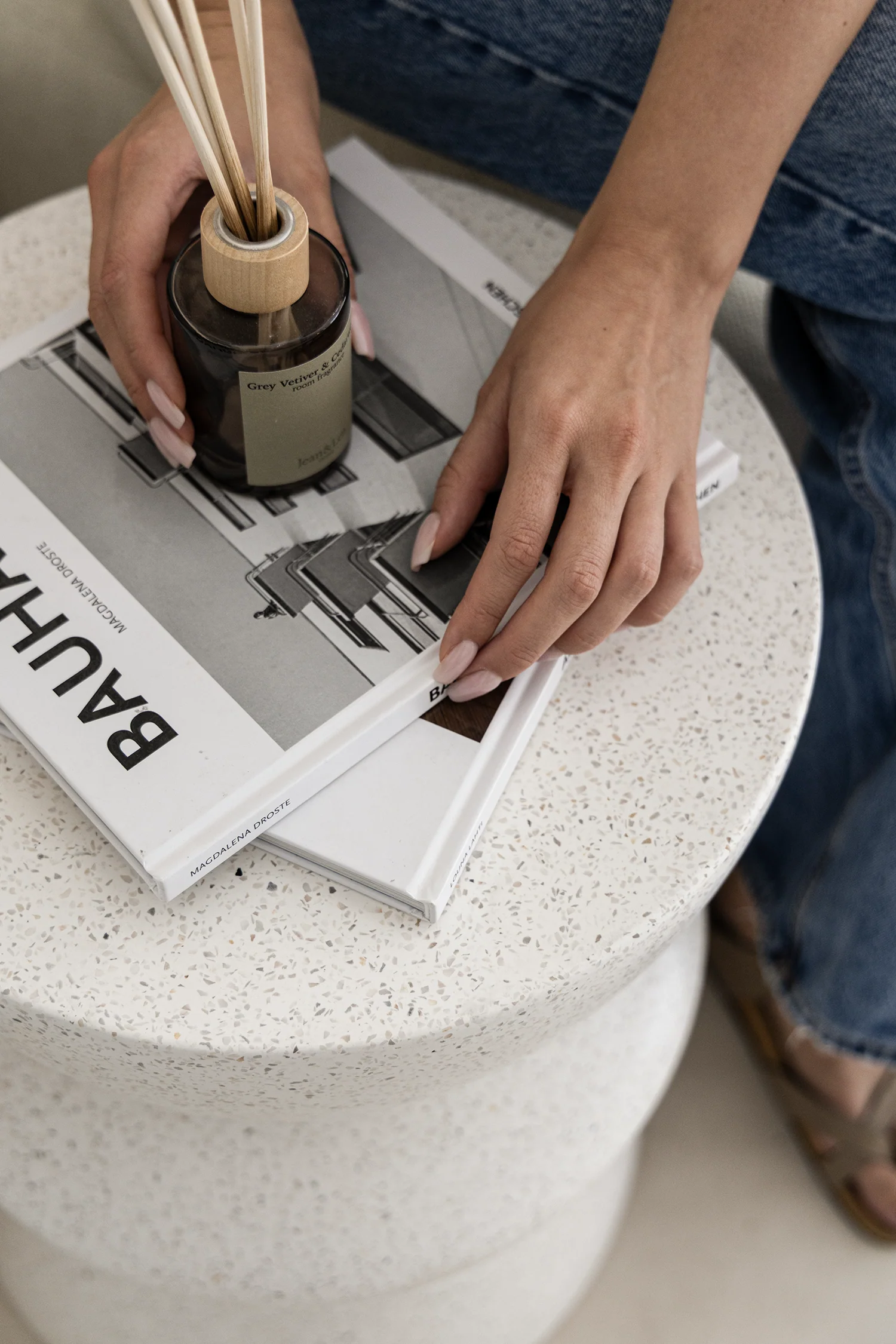 Faro Terrazzo Concrete Side Table