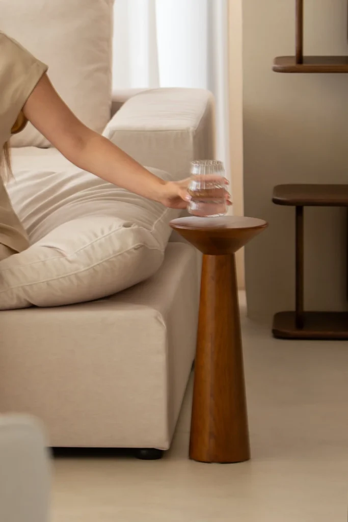 Jace Dark Wood Side Table