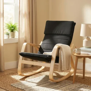 Linen Foam Rocking Chair
