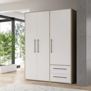 Mijah 3 Door Manufactured Wood Wardrobe