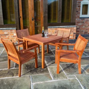 Willington 4 Seater Dining Set Square Table