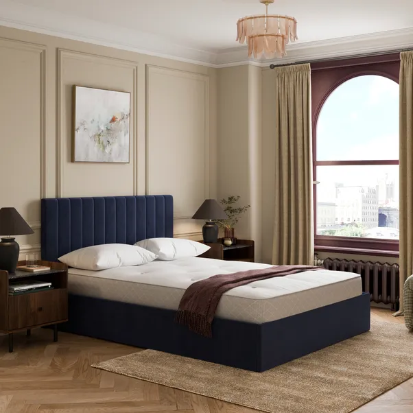 Brandon Velvet Ottoman Bed