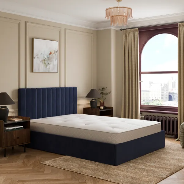 Brandon Velvet Ottoman Bed