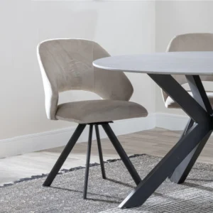 Burano Dining Chair Cream Fabric