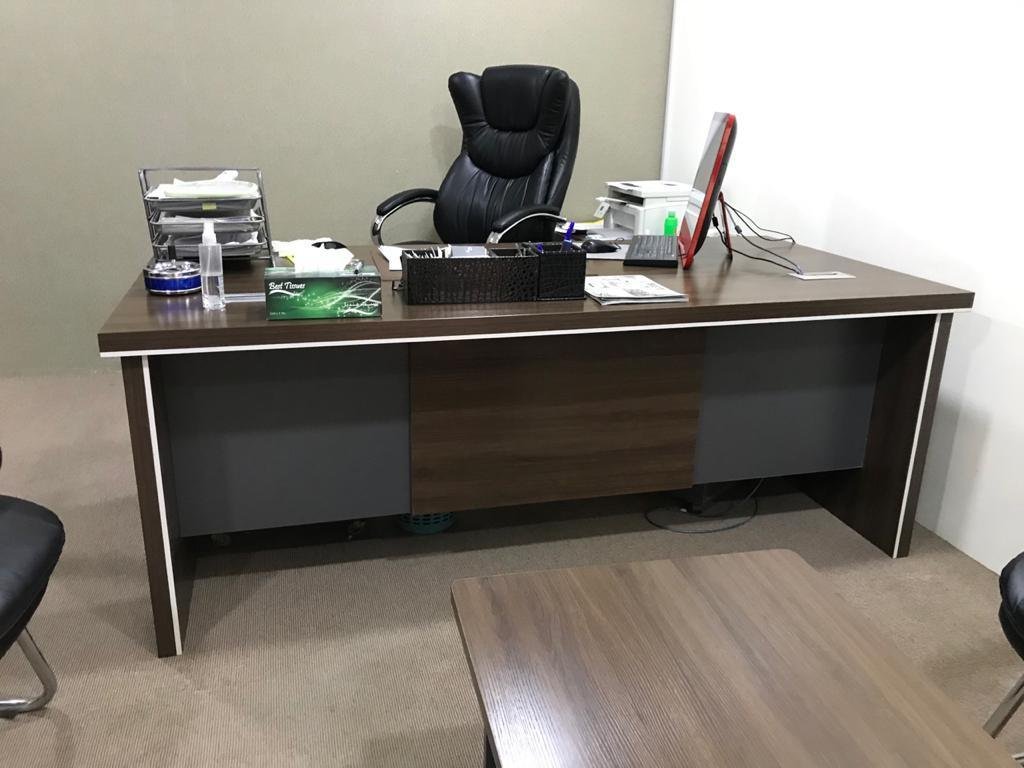 Dark Grey Office Desk