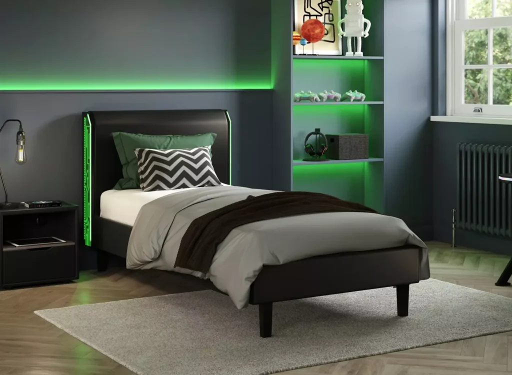 Glitch Kids Upholstered Bed