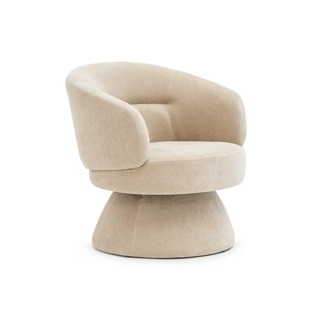 Gwen Swivel Chair Latte