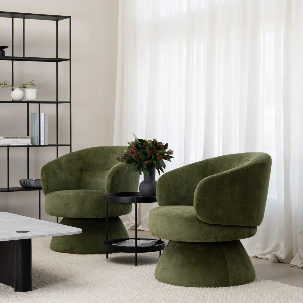 Gwen Swivel Chair Moss