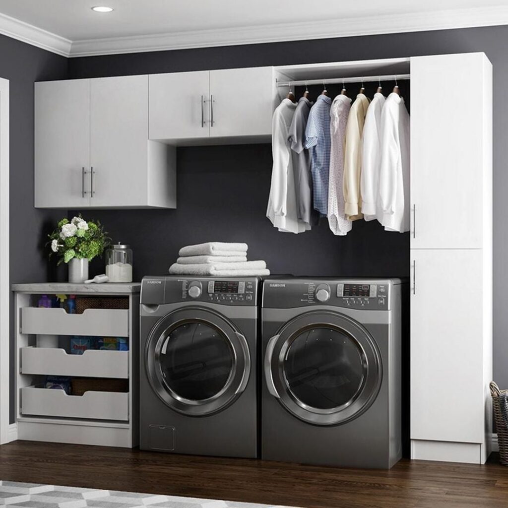 Laundry cabinets