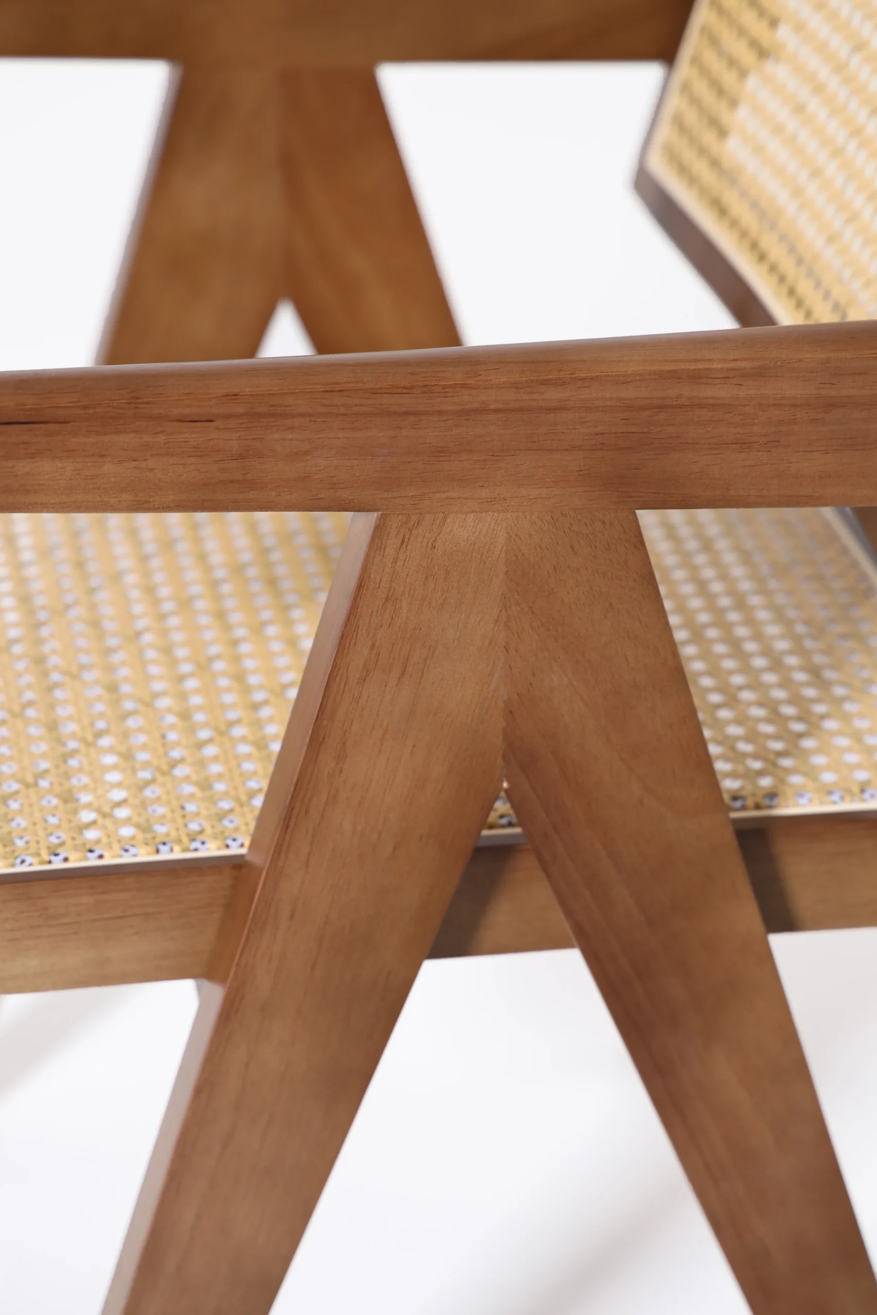 Matilda Dark Wood & Rattan Dining Chair - Image 5