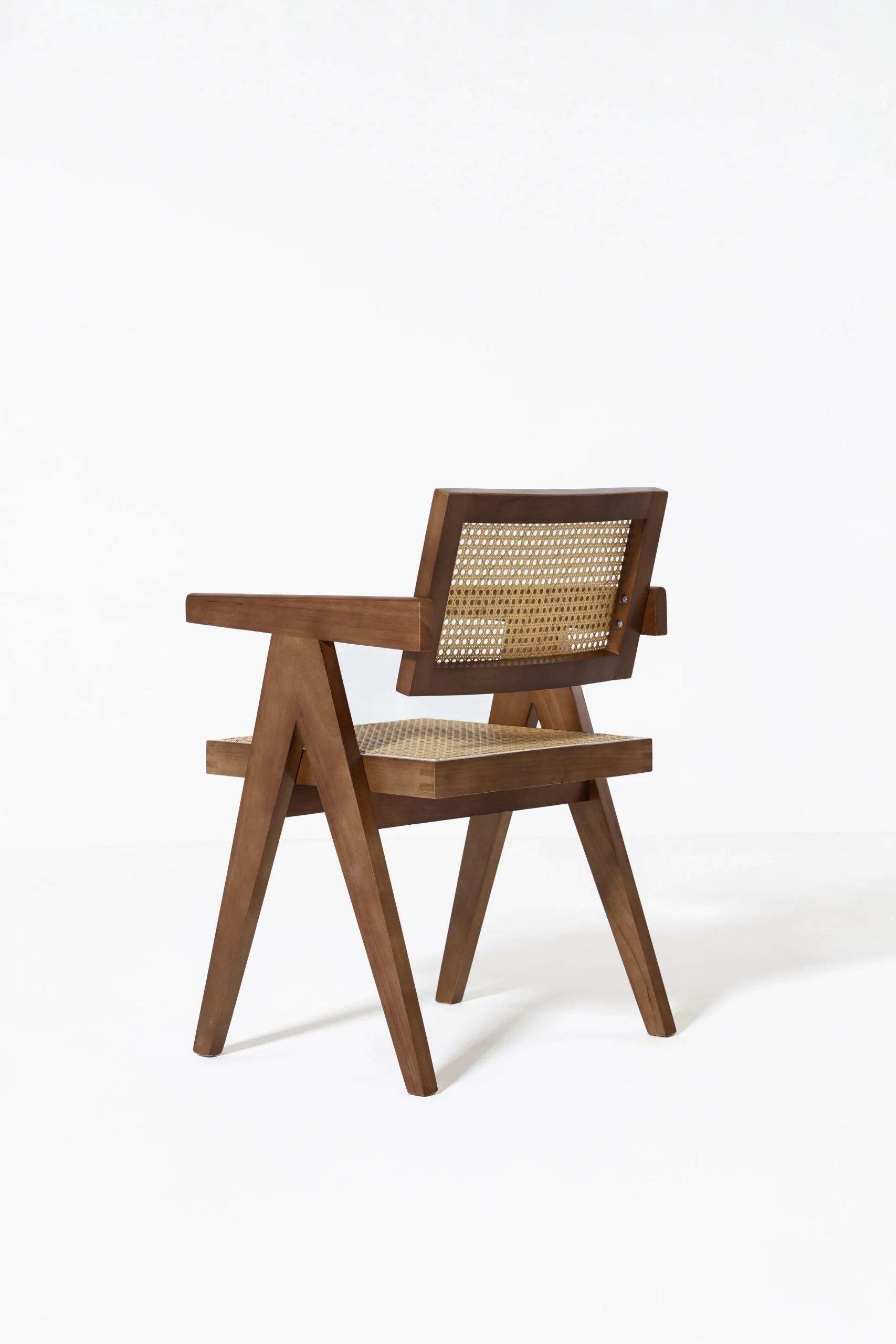 Matilda Dark Wood & Rattan Dining Chair - Image 6