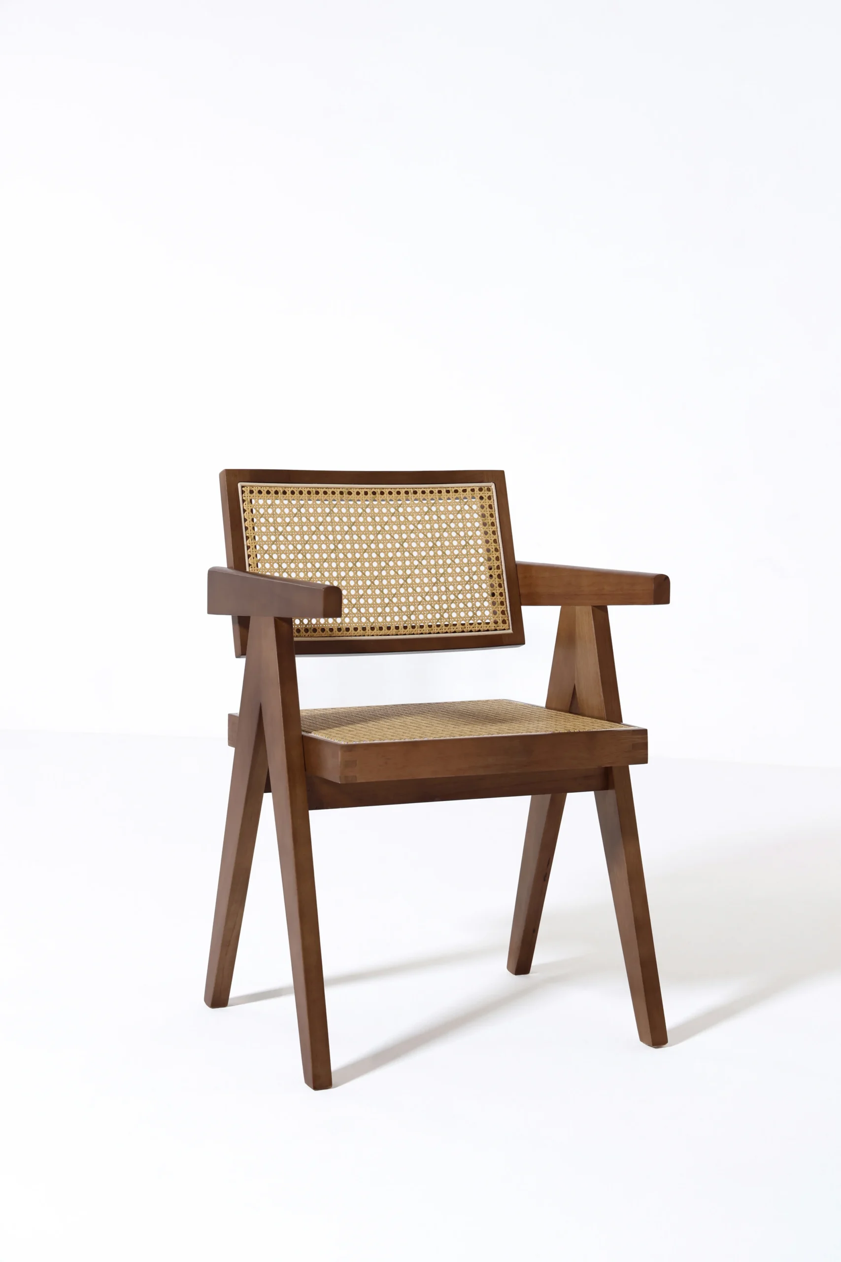 Matilda Dark Wood & Rattan Dining Chair - Image 7
