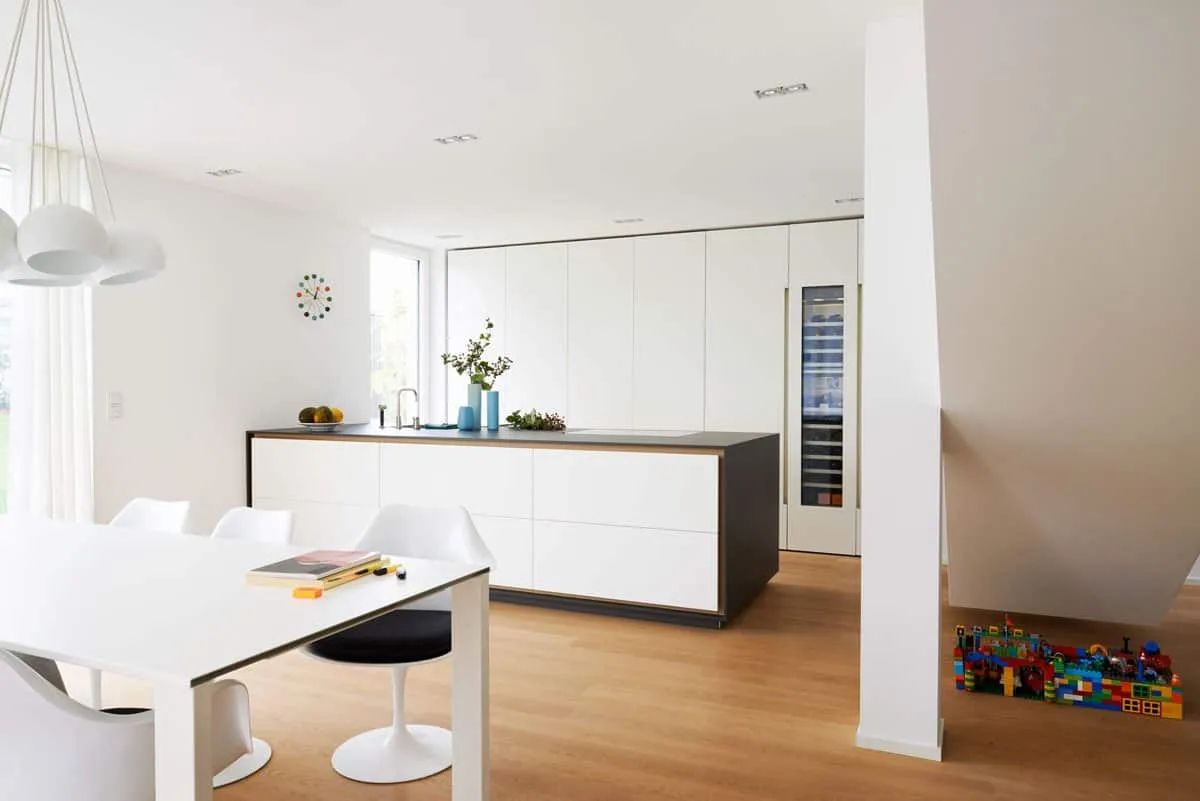 Modern Modular Kitchen Cabinet with Island Bar - Image 3