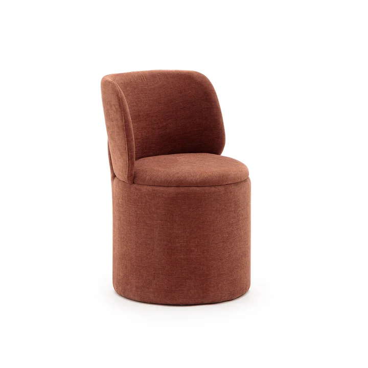 Odette Swivel Chair Bordeaux