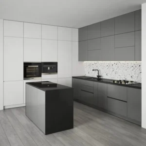 PA Modern Luxury Apartment Modular Furniture Cupboard Kitchen Cabinets