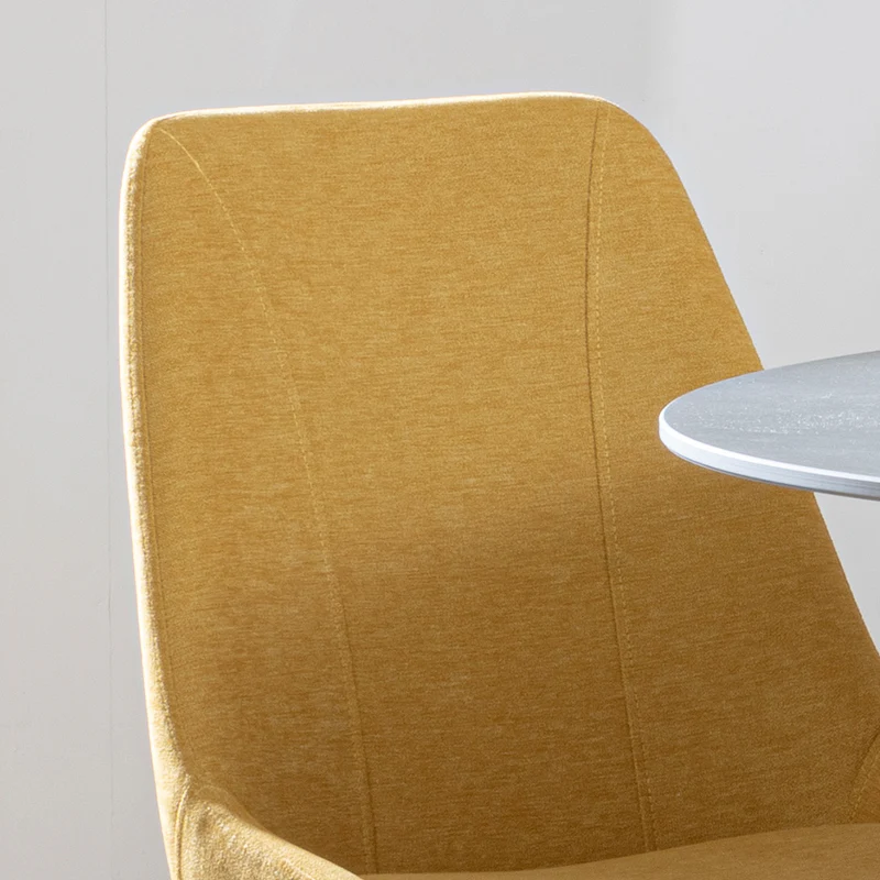 Rovereto Dining Chair - Yellow Fabric - Image 2