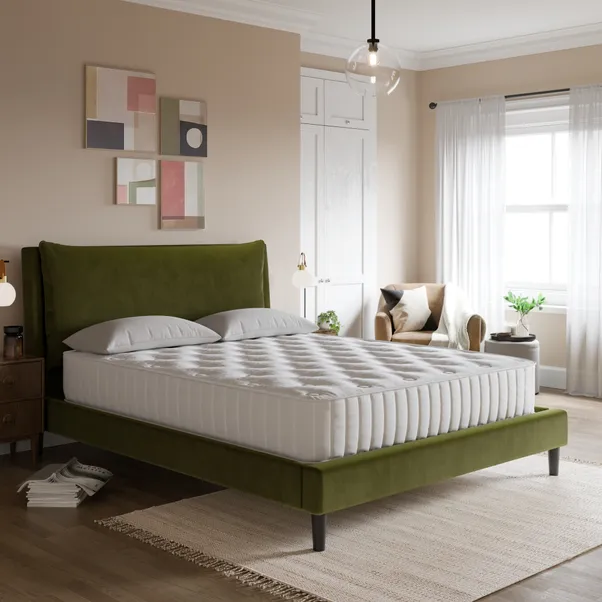 Skylar Velvet Pillow Back Bed