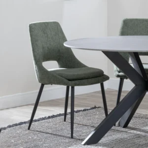Stansbury Dining Chair - Green Fabric